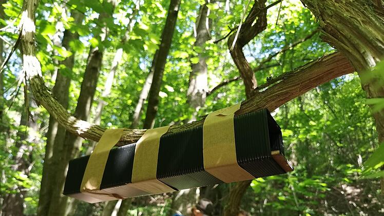 Ein Spurentunnel zur "Spurensuche Gartenschl&auml;fer" Foto: Melanie Chist&eacute;