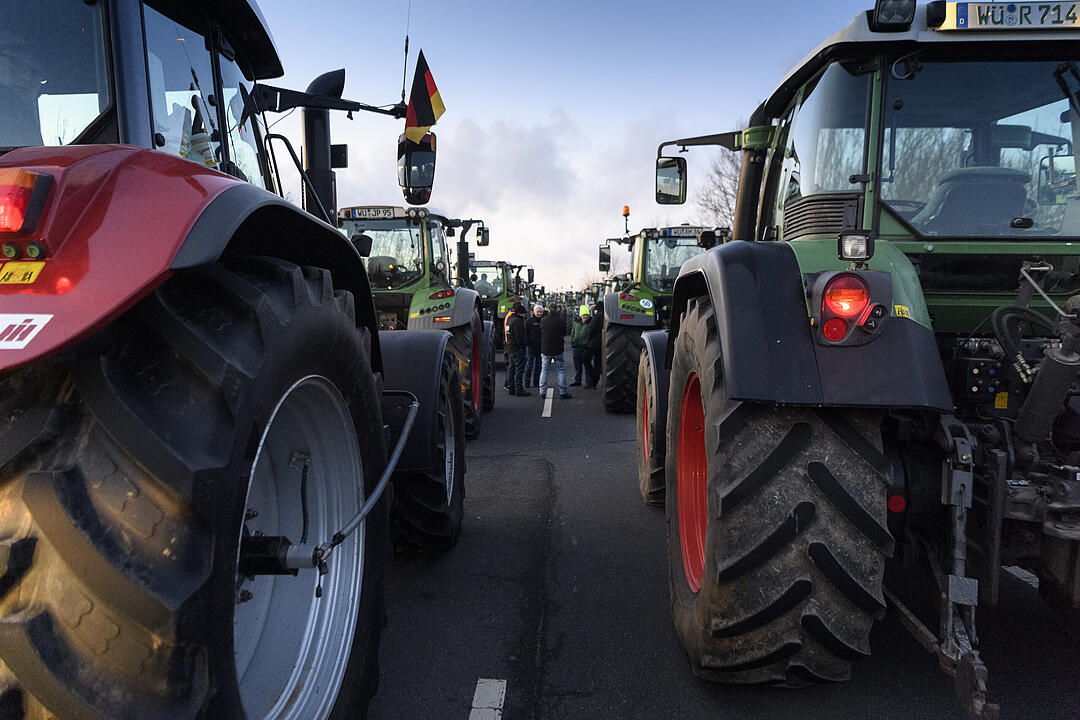 Bauerndemo... auf dem Weg nach N&uuml;rnberg