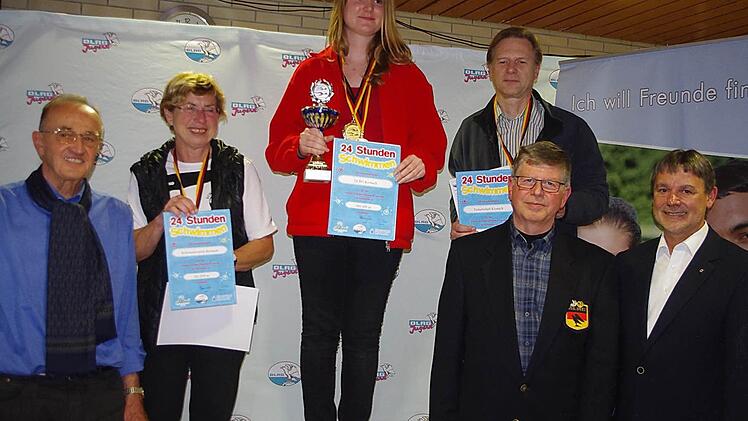 24-Stunden-Schwimmen im Crana Mare Kronach. Foto: Heike Sch&uuml;lein