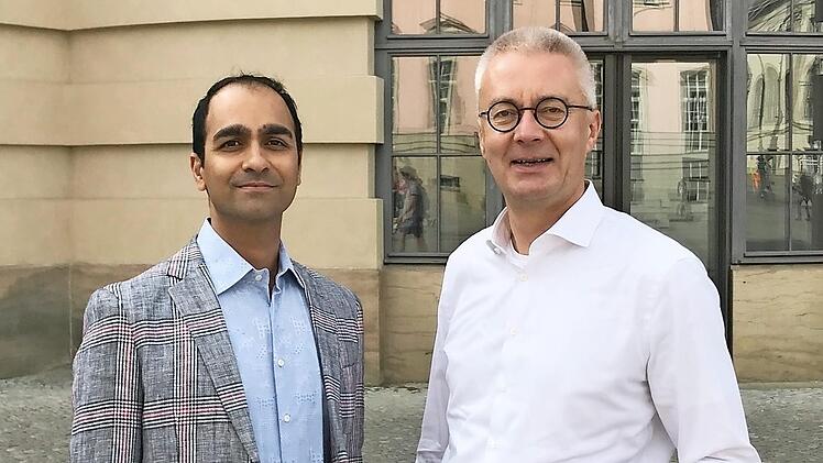Die Schlossbesitzer Ismail Mukadam und Henrik Stein
