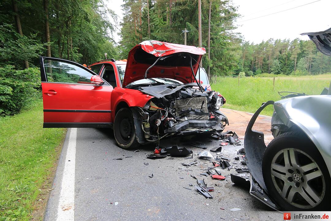Unfall bei Roßdorf - drei Verletzte
