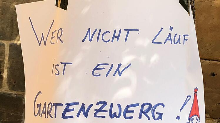 Das war das Motto des Laufs.