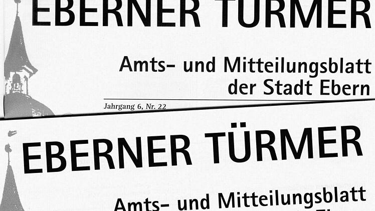 Das Eberner Amtsblatt brac hten bis Ende Januar in den Dörfern die Gemeindedienerr. Jetzt soll es in kleineren Ortschaften nur noch hinterlegt werden.  Foto: FT- Repro