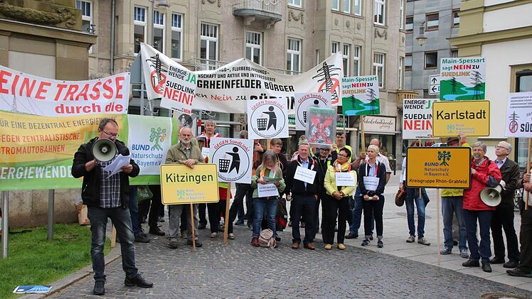 Eindrücke von der Anti-Südlink-Demo. Foto: Ralf Ruppert