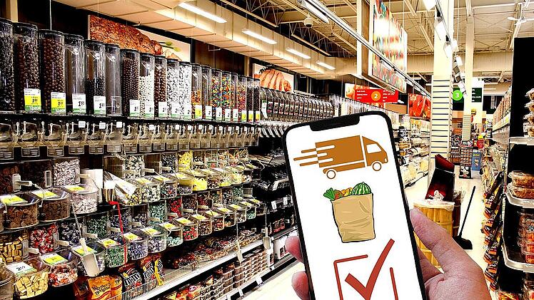 Lebensmittel können auch online ausgesucht und bestellt werden.