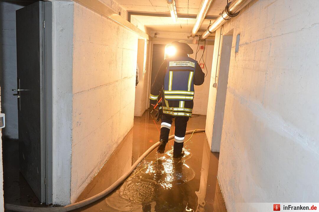 Wasserrohrbruch in Bamberg