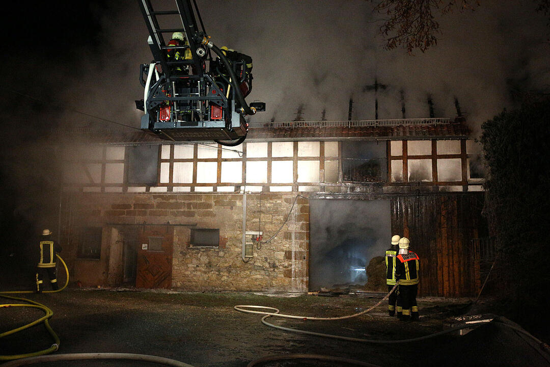Scheunenbrand in Melkendorf