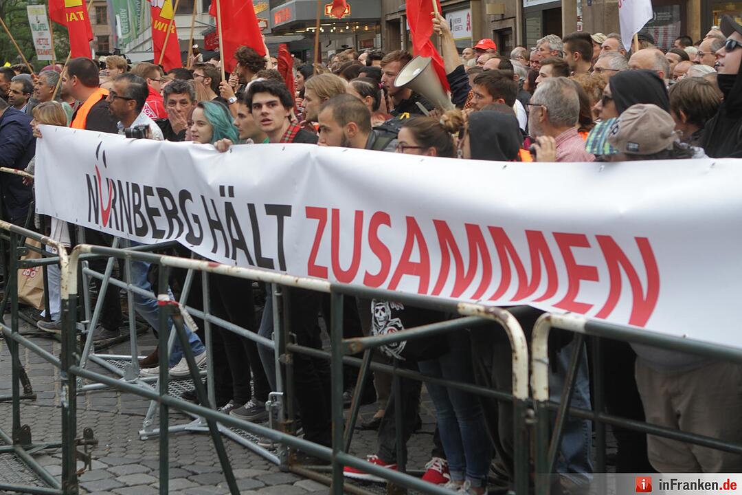 Demo gegen Neonazis in Nürnberg