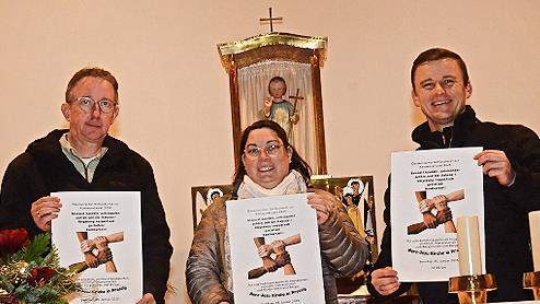 Unser Bild zeigt das Initiatoren- und Organisationsteam mit Mathias Beetz, Dorothea Weigelt-Heyder und B&uuml;rgermeister Stefan Heinlein.