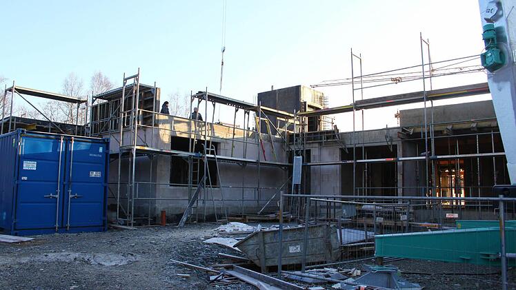 Blick auf die Baustelle des Mainleuser Seniorenheims. Foto: Jakob Weber