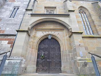 Der Eingang zur Marienkirche in Königsberg. Foto: Ronald Rinklef