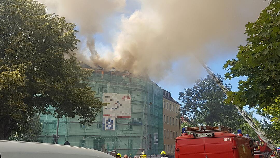 Wohnhausbrand in Bayreuth