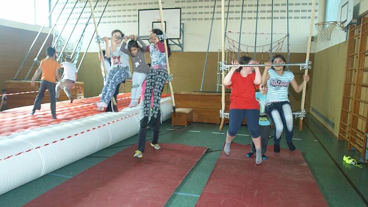 Erlebnisturnen mit integrativem Aspekt beim TSV Ebenhausen. Foto: Stefan Geiger