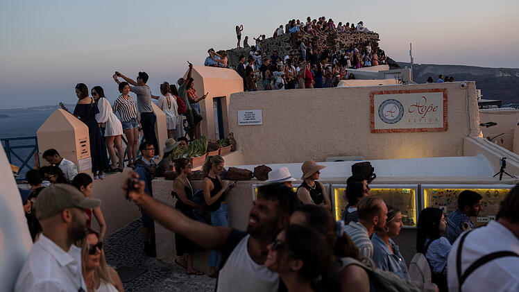 Sonnenuntergang auf Santorini