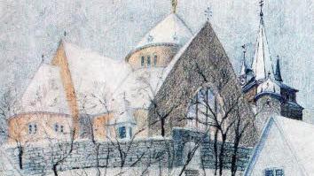 Der erste Planentwurf des Architekten Fritz Fuchsenberger für eine neue Kirche in Friesen aus dem Jahr 1908. Foto: privat