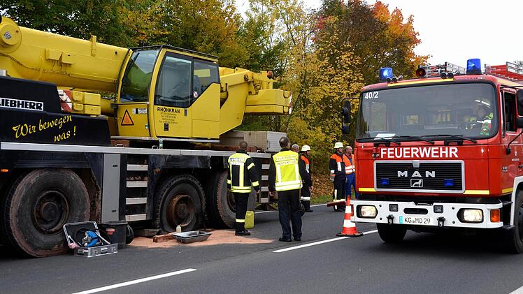 Unfall bei Albertshausen.