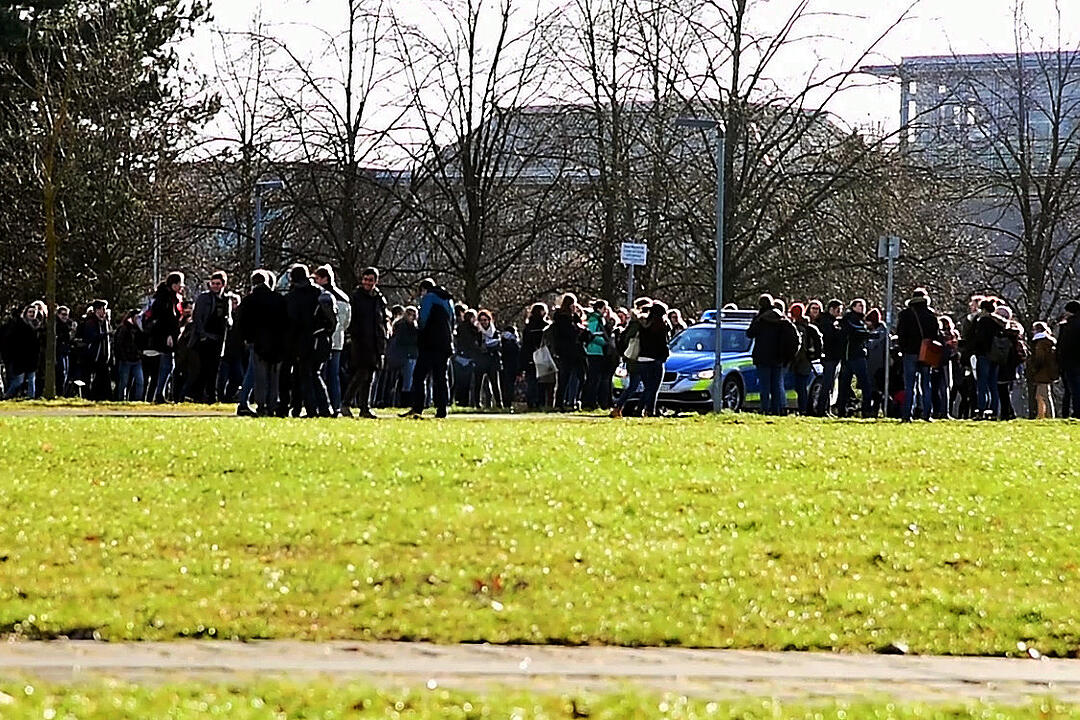 Bombendrohung am Würzburger Uni Campus