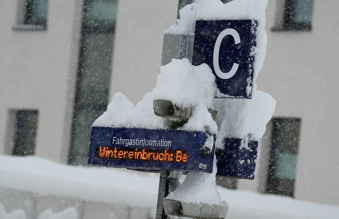 Wintereinbruch in Süddeutschland - Bad Aibling
