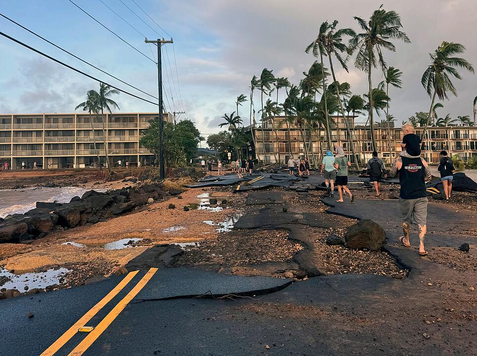 Hurrikan Lowell auf Hawaii