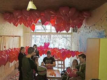 Die Zeichen in der Schule standen auf Liebe.  Foto: Sonja K&ouml;rber