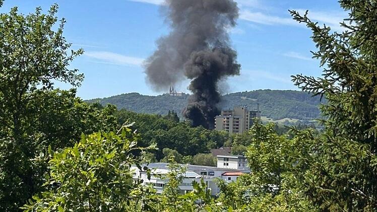 Lichtenfels: Gewaltige Rauchs&auml;ule verursacht Feuerwehreinsatz