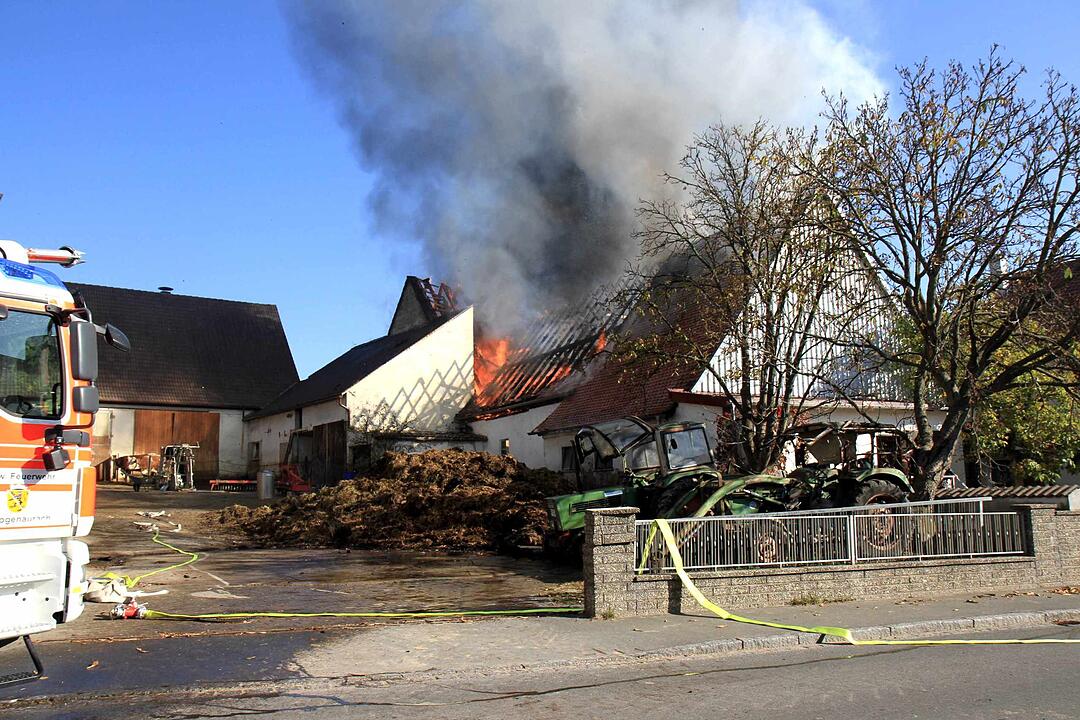 Brand in Schweinestall in Herzogenaurach