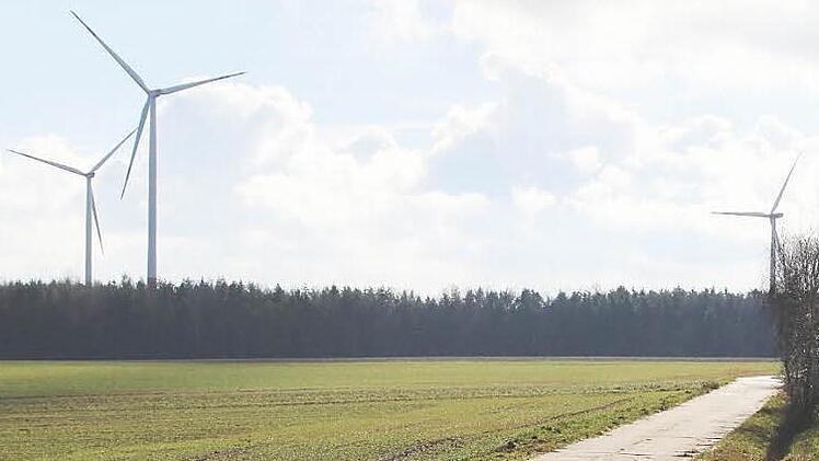 Bekommen diese Lonnerstädter Windräder in der Birkach bald Nachbarn im gemeindefreien Gebiet?  Foto: Andreas Dorsch
