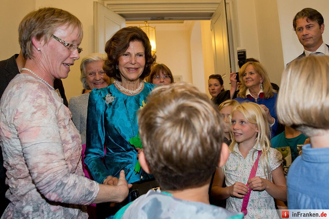 Königin Silvia von Schweden zu Besuch in Würzburg