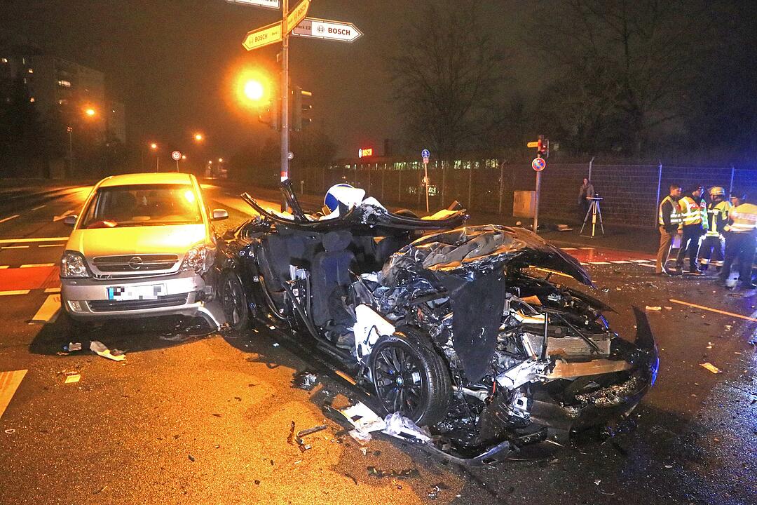 Schwerer Unfall auf dem Berliner Ring in Bamberg