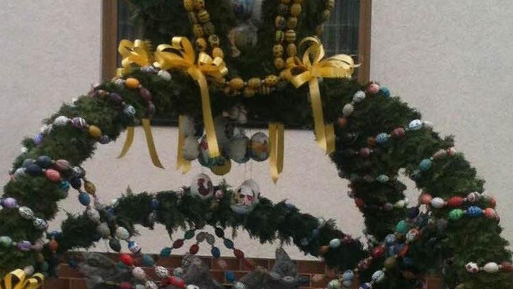 Osterbrunnen Bischberg, Foto: Roswitha Fischer