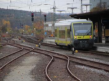 Nur noch ein Zugteil ist derzeit auf der Agilis-Strecke von Forchheim (Bild) nach Ebermannstadt unterwegs. Foto: Josef Hofbauer
