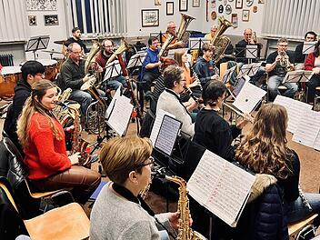 Das Blasorchester des Musikvereins Burgkunstadt hat für das Konzert intensiv geprobt.