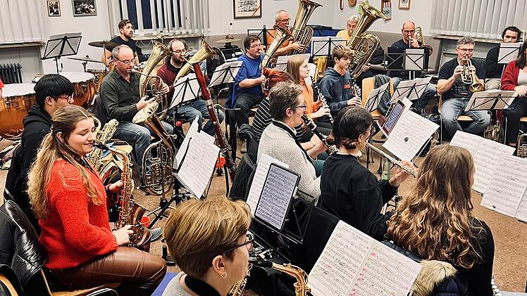 Das Blasorchester des Musikvereins Burgkunstadt hat für das Konzert intensiv geprobt.
