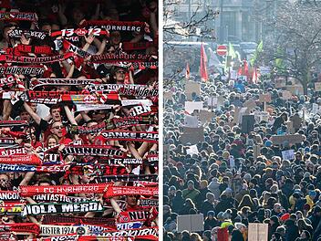FCN ruft zur Anti-Rechts-Demo in Nürnberg auf - Fans sollen direkt nach dem Spiel kommen