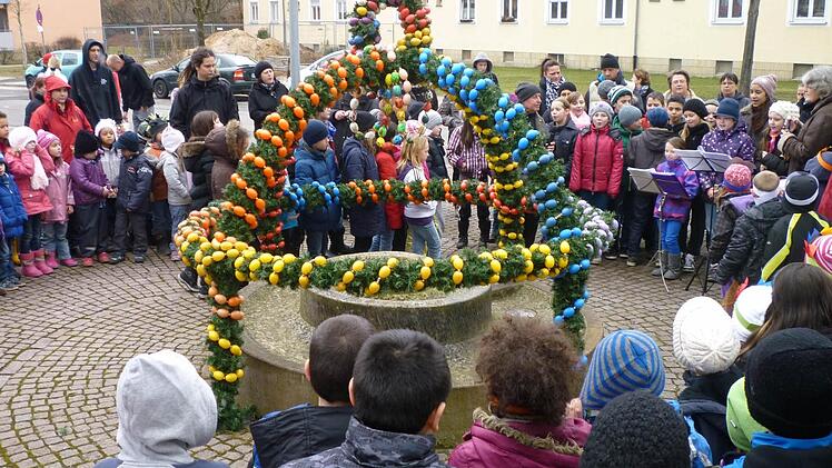 Osterbrunnen Gereuth (Bamberg), Foto: Norbert Tscherner