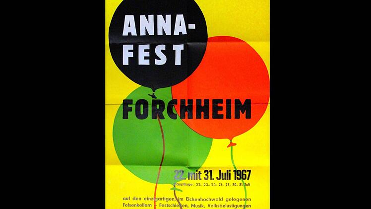 Das Annafest-Plakat aus dem Jahr 1967.