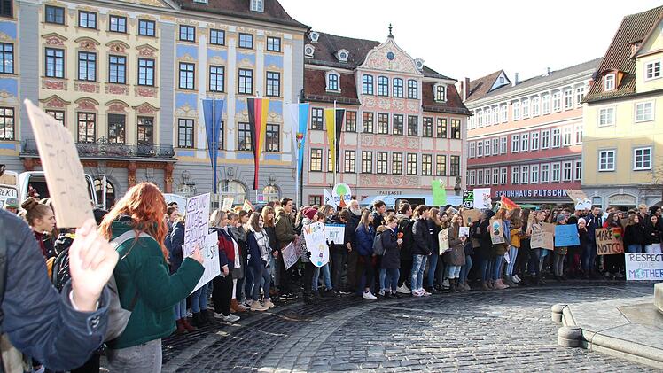 Schüler-Demo in Coburg für mehr Umwelt- und KlimaschutzJutta Rudel