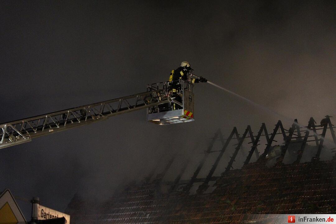 Scheunenbrand in Oberleichtersbach