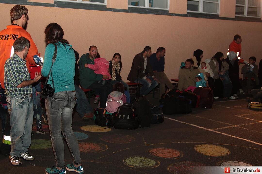 Flüchtlinge kommen in Nürnberg an