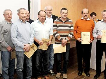 Die für 50-jährige Mitgliedschaft Geehrten Fotos: Richard Sänger