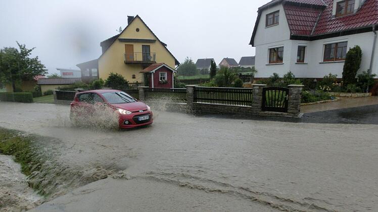 Land unter in Ludwgischorgast. Foto: Tobias Braunersreuther