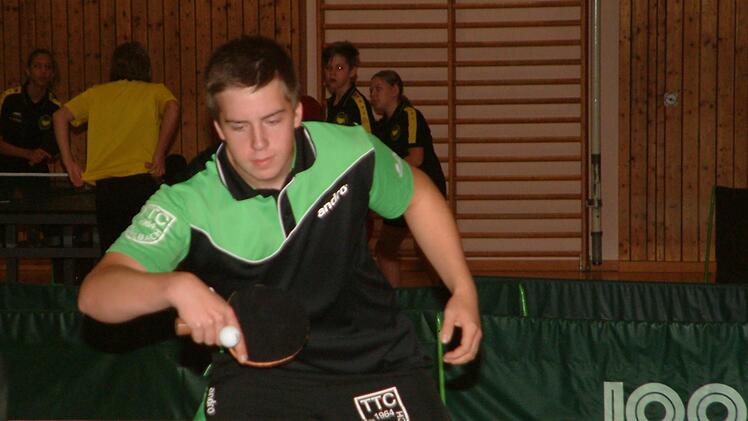 Patrick Sämann vom TTC Wohlbach: Bronze im Einzel und Doppel der Jungen.