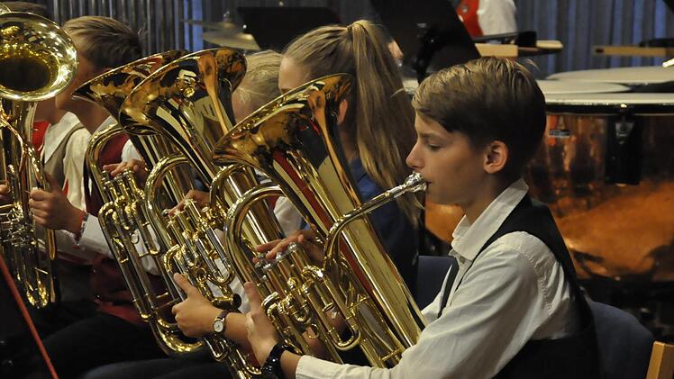 Abschlusskonzert der Unterfränkischen Bläserwoche in der Musikakademie Hammelburg.Peter Klopf
