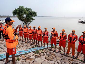 Überschwemmungen durch Monsun in Indien