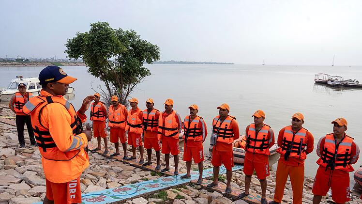 Überschwemmungen durch Monsun in Indien