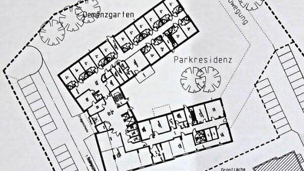 Dieser Grundriss wurde im Bauausschuss erörtert.