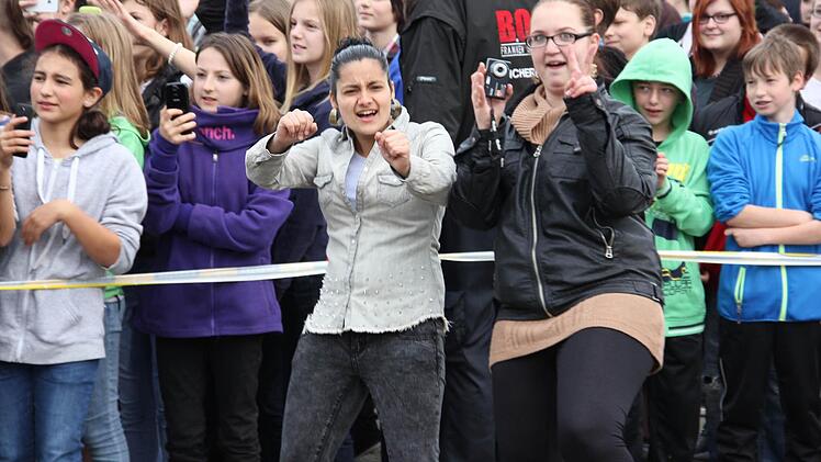 Jennifer aus Haßfurt und Anetta aus Ebern tanzten voll einen ab.