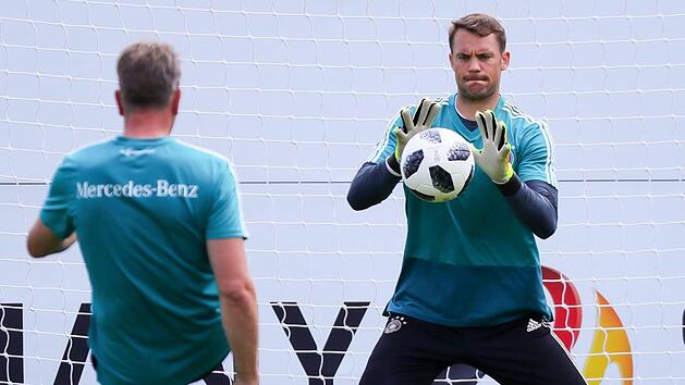 Am Dienstag trainierte der Bayern-Star im DFB-Camp in Südtirol über eine Stunde lang unter voller Belastung. Foto: Christian Charisius/dpa