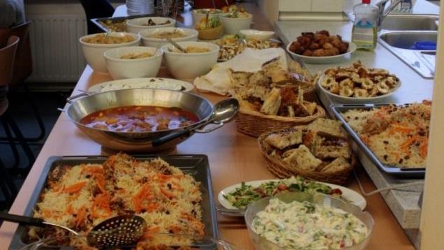 Nach zwei Stunden intensiven Arbeitens konnte sich das Buffet sehen lassen.