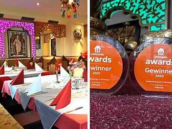 Lieferando-Awards: Inder in Nürnberg siegt zum dritten Mal in Folge - das sind die 10 besten Restaurants